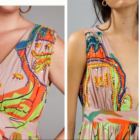 Anthropologie nerida Roopa pemmaraju midi dress - Picture 5 of 9